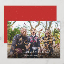 Het is een geweldige Life Photo Holiday Card Feestdagenkaart