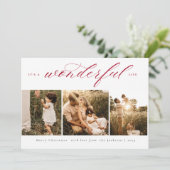 Het is een geweldige Life Photo Holiday Card Feestdagenkaart (Staand voorkant)