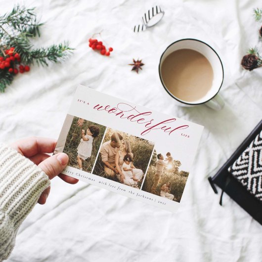 Het is een geweldige Life Photo Holiday Card Feestdagenkaart