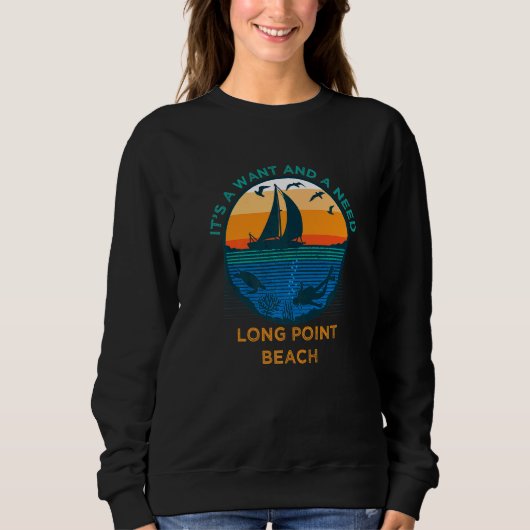 Het is een 'Gezocht' en een 'Long Point Beach' Vac Trui (Voorkant)