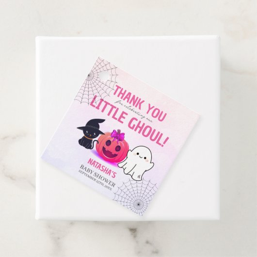 Het is een Ghoul Halloween Baby shower Bedankjes Labels (In situ)