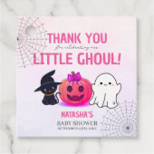 Het is een Ghoul Halloween Baby shower Bedankjes Labels (Voorkant)