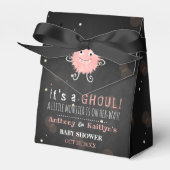 Het is een Ghoul. Little Monster Halloween Baby sh Bedankdoosjes (Voorkant Zijde)