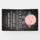 Het is een Ghoul. Little Monster Halloween Baby sh Spandoek (Horizontaal)