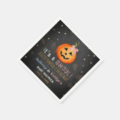 Het is een Ghoul. Little Pumpkin Halloween Baby sh Servet (Hoek)