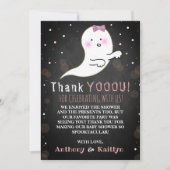 Het is een Ghoul. Little Spirit Halloween Baby sho Bedankkaart (Voorkant)