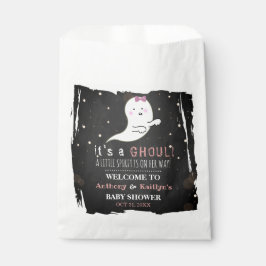 Het is een Ghoul. Little Spirit Halloween Baby sho Bedankzakje