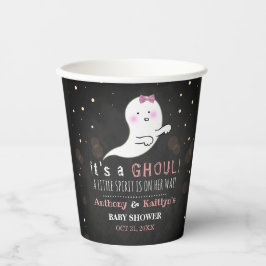Het is een Ghoul. Little Spirit Halloween Baby sho Papieren Bekers