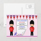 Het is een Girl A Royal Princess Commemoration Des Aankondigingskaart (Voorkant / Achterkant)