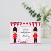 Het is een Girl A Royal Princess Commemoration Des Aankondigingskaart (Staand voorkant)