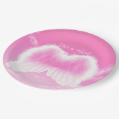 Het is een Girl Angel Wings Paper Bord 9" (Gekanteld)
