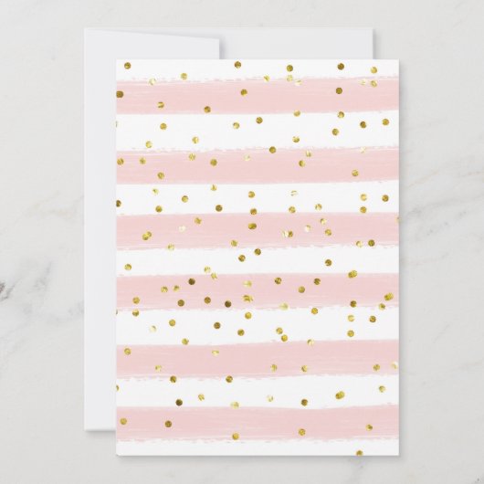 Het is een Girl  Animal Letters Baby shower Invi Kaart (Achterkant)