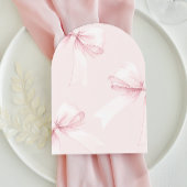 Het is een Girl Arch Pink Bow Baby shower Kaart