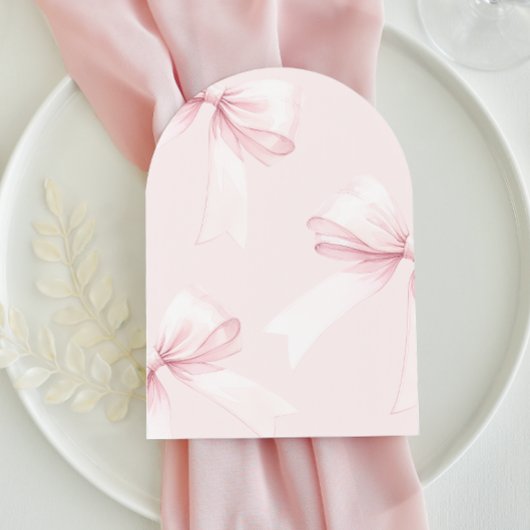 Het is een Girl Arch Pink Bow Baby shower Kaart