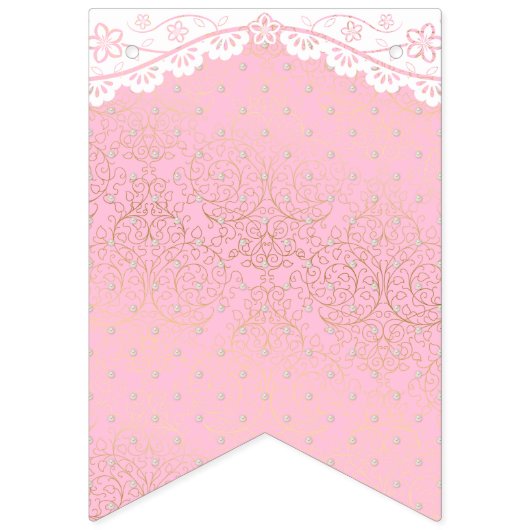 Het is een Girl Baby shower Banner (Tweede vlag)