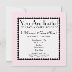 Het is een Girl Baby shower Cake Invitation Kaart