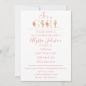 Het is een Girl Baby shower Uitnodiging (Voorkant)