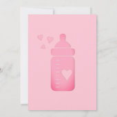 Het is een Girl Baby shower Uitnodiging (Achterkant)