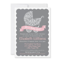 Het is een Girl Baby shower Uitnodiging