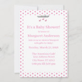 Het is een Girl Baby shower Uitnodiging (Voorkant)