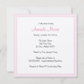 Het is een Girl Baby shower Uitnodiging (Achterkant)