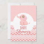 Het is een Girl Baby shower Uitnodiging (Voorkant)