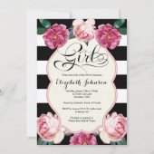 Het is een Girl Baby shower Uitnodiging (Voorkant)