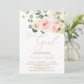 Het is een Girl Baby shower-uitnodiging Kaart (Staand voorkant)