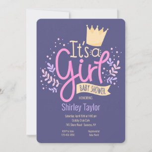 Het is een Girl Baby shower-uitnodiging Kaart