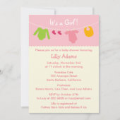 Het is een Girl Baby shower-uitnodiging Kaart (Voorkant)