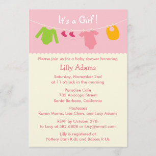 Het is een Girl Baby shower-uitnodiging Kaart