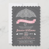 Het is een Girl Baby shower Umbrella Chalkboard In Kaart (Voorkant)
