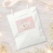 Het is een Girl Blush Baby shower Bedankzakje (Geknipt)