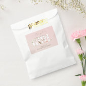 Het is een Girl Blush Baby shower Bedankzakje (Gezegeld)