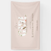 Het is een Girl Blush Baby shower II Spandoek (Verticaal)