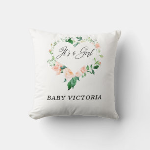 Het is een Girl Blush Pink Baby shower Kussen
