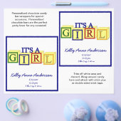 Het is een Girl Candybar Wrappers (primair) Flyer (Enkel)