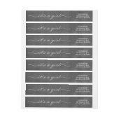 Het is een Girl Chalkboard Wrap rond Return Addres (Vel)