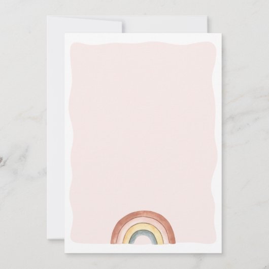 Het is een Girl Clothes Baby shower Invitation Kaart (Achterkant)