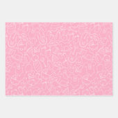 Het is een Girl Cute Pink Baby shower Inpakpapier Vel (Voorkant 3)