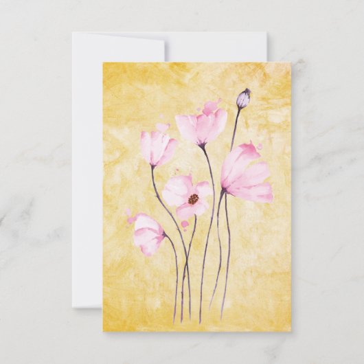 Het is een Girl Floral Alphabet Baby shower Uitnod Kaart (Achterkant)