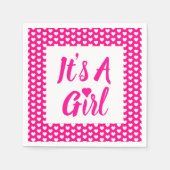Het is een Girl Heart Pattern Servet (Voorkant)