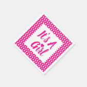 Het is een Girl Heart Pattern Servet (Hoek)