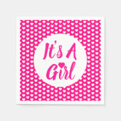 Het is een Girl Heart Pattern Servet (Voorkant)
