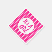 Het is een Girl Heart Pattern Servet (Hoek)