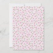 Het is een Girl Little Bunny met een ballonzwanger Aankondiging (Achterkant)