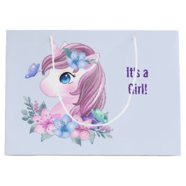 Het is een Girl Magical Unicorn Portret Groot Cadeauzakje