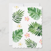 Het is een Girl Oerwoud Baby shower nodiging Kaart (Achterkant)