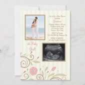 Het is een Girl Photo Baby shower Invitation Kaart (Voorkant)