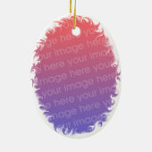 Het is een Girl Photo Lijst Stork Ornament (Achterkant)